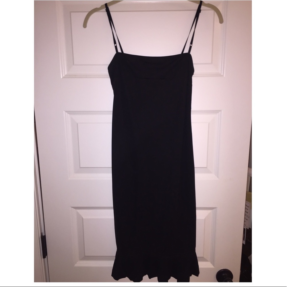 Black silk BCBG dress